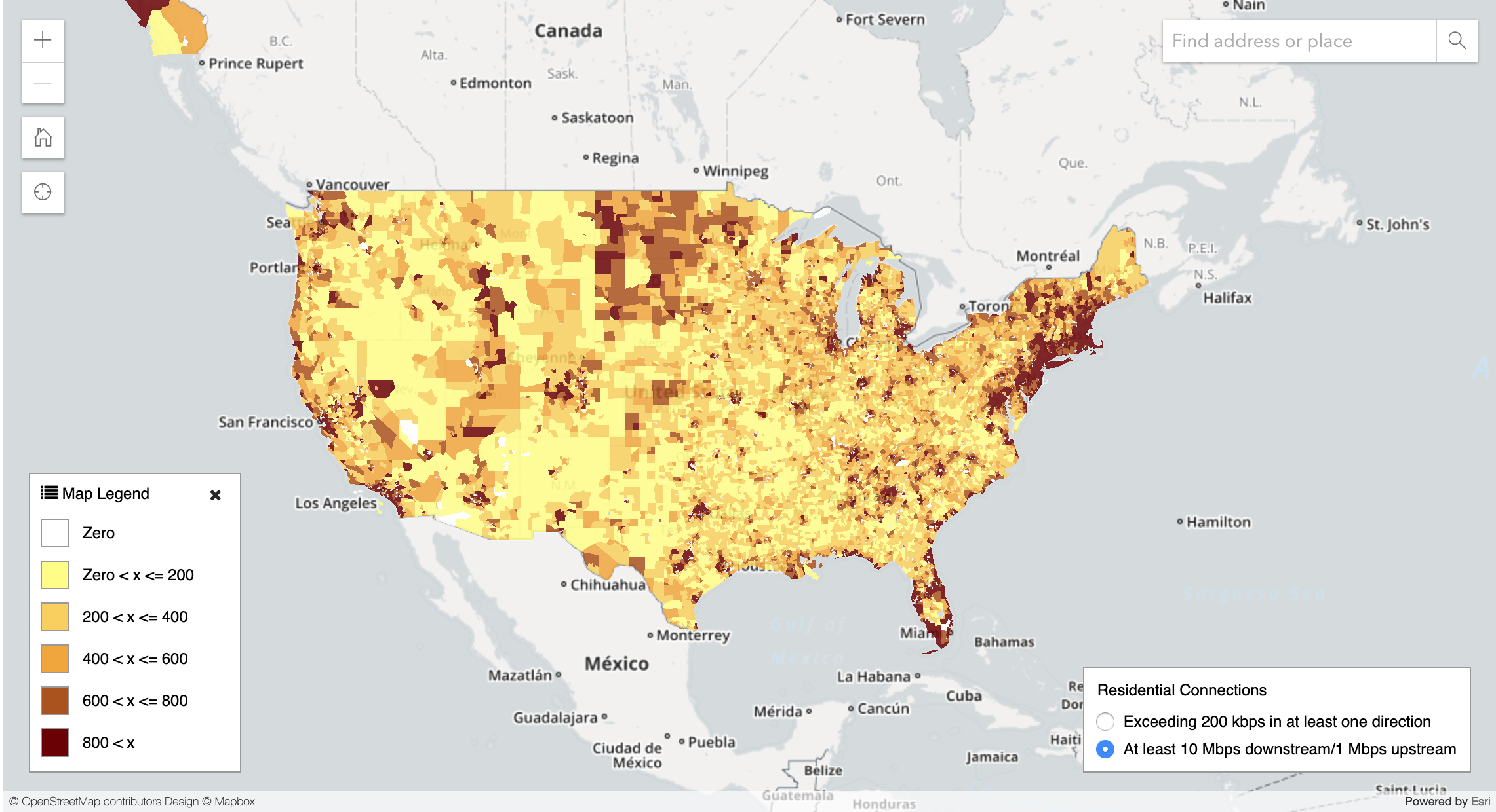US Broadband Heatmap